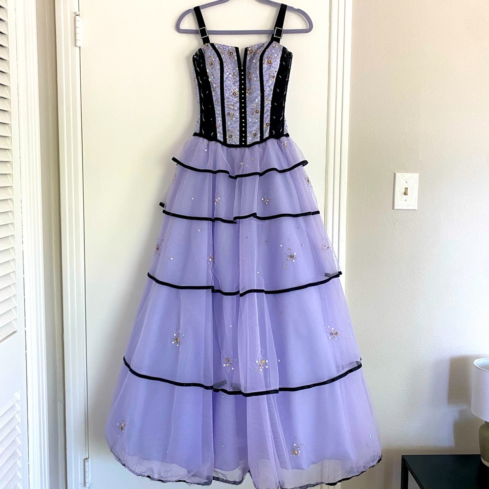 Vintage Lavender Prom Dress Ball Gown by Riva Designs  - Size 4 (Best Fits XS/S)